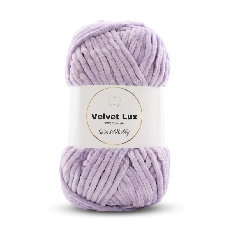 LindeHobby Velvet Lux 52 Lawendowy szary