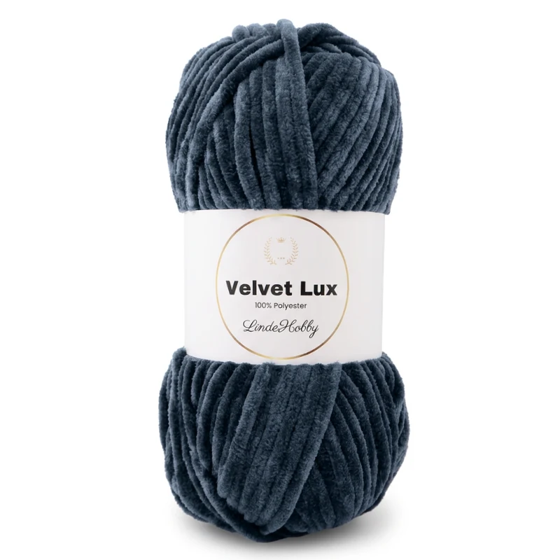 LindeHobby Velvet Lux 55 Stalowy niebieski