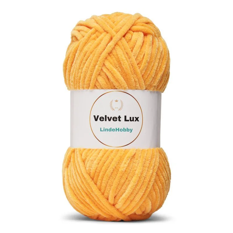 LindeHobby Velvet Lux 34 Żółty