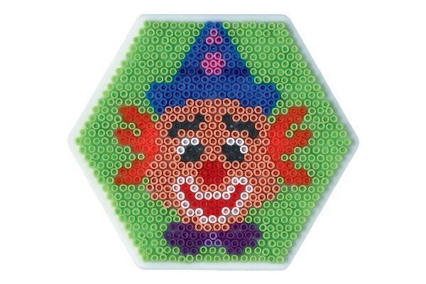 Hama mini talerz perłowy - 2 szt. Sześciokątny 594 nr. 5204