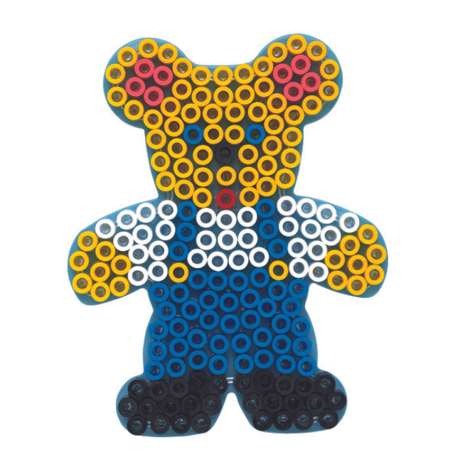 Hama maxi perłowy talerz, przezroczysty - Miś 8204