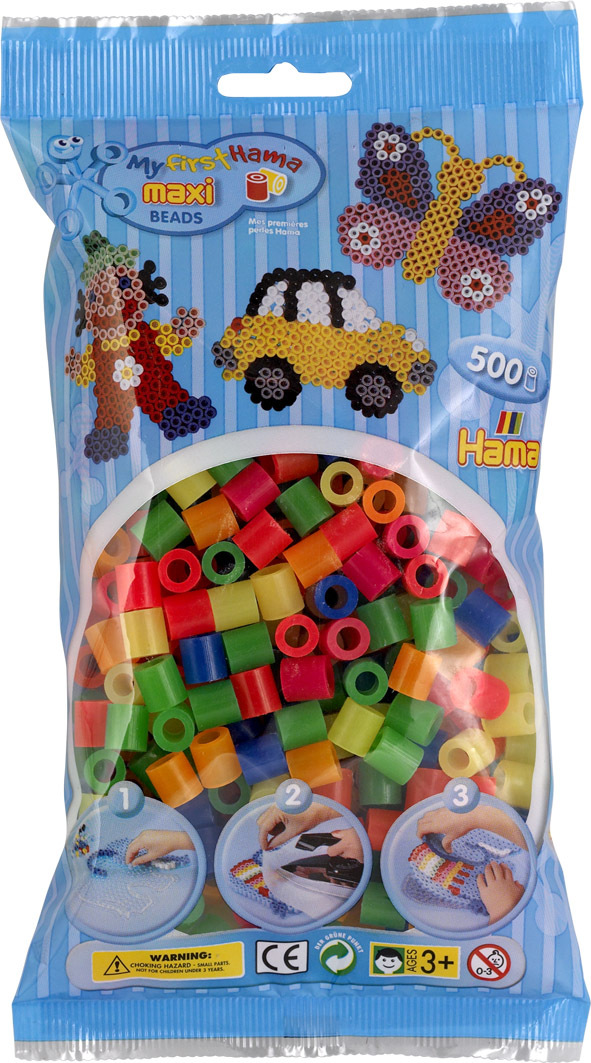 Hama Maxi Koraliki 500 szt. - Mix 51