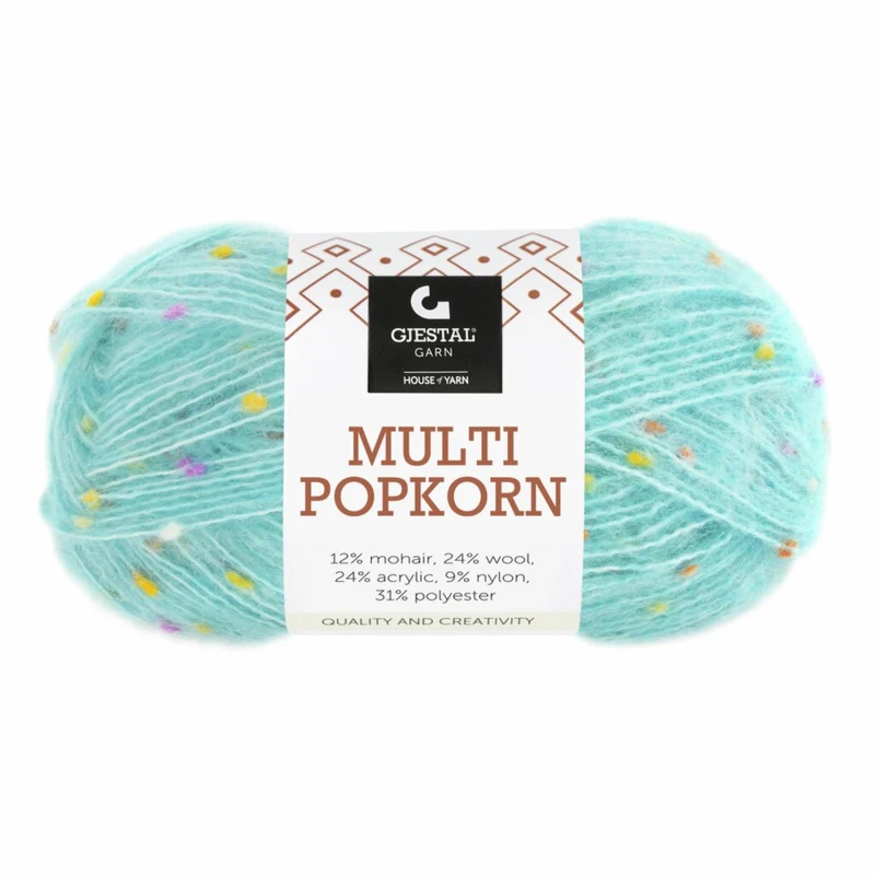 Gjestal Multi Popkorn 507 Jasna turkusowa