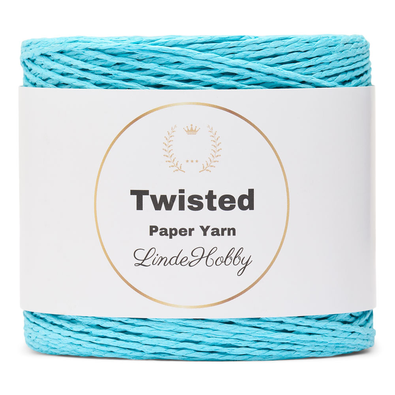 LindeHobby Twisted Paper Yarn 24 Turkusowy