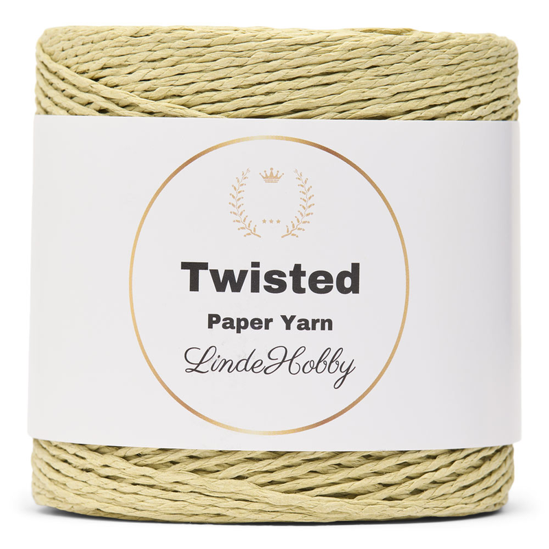 LindeHobby Twisted Paper Yarn 22 Szałwiowy zielony
