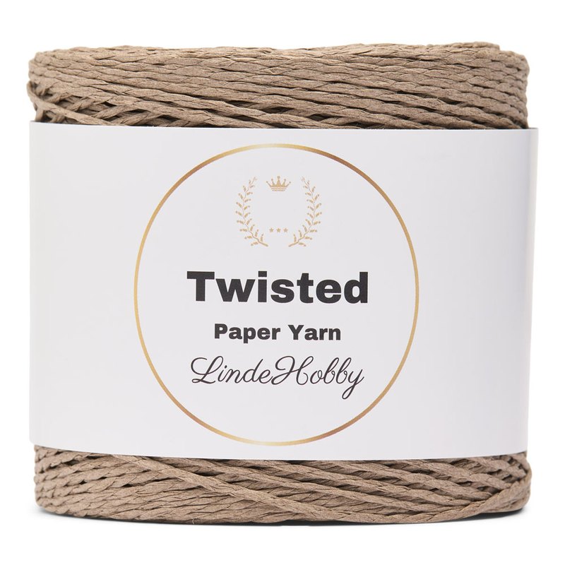 LindeHobby Twisted Paper Yarn 26 Taupe