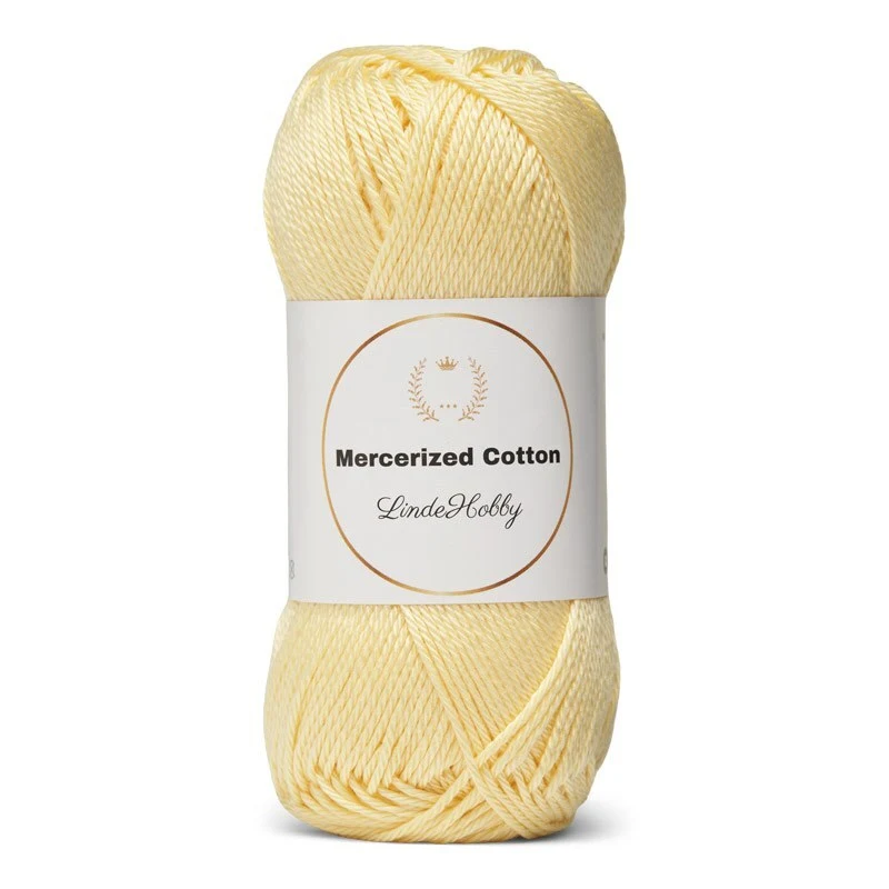 LindeHobby Mercerized Cotton 21 Delikatny żółty
