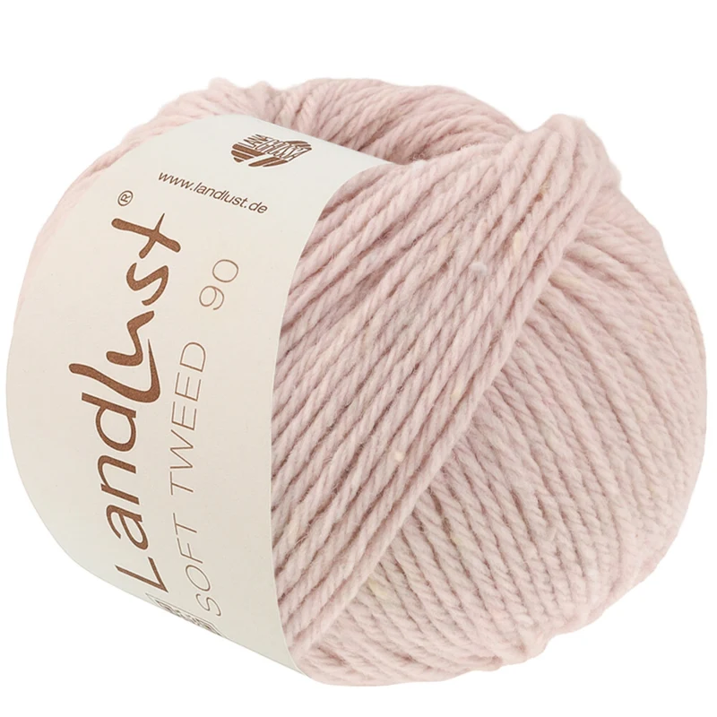 Lana Grossa Landlust Soft Tweed 90 31 Delikatny róż melanż