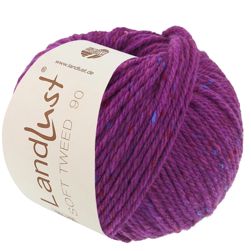 Lana Grossa Landlust Soft Tweed 90 33 Fiolet melanż