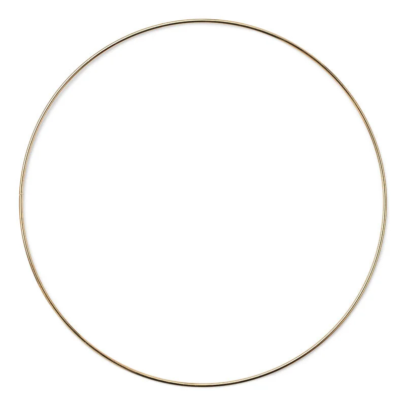 HobbyArts Metalowy Pierścień Złoty 25 cm