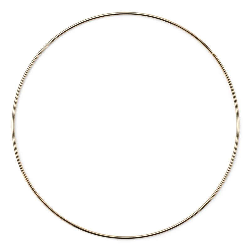HobbyArts Metalowy Pierścień Złoty 20 cm
