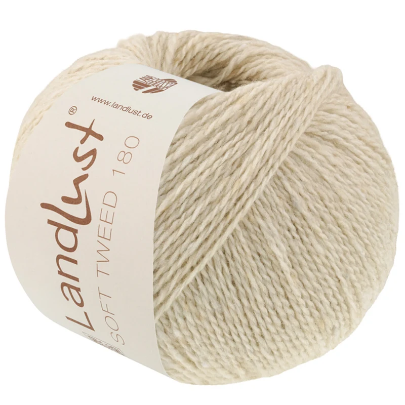 Lana Grossa Landlust Soft Tweed 180 136 Wapień muszlowy melanż