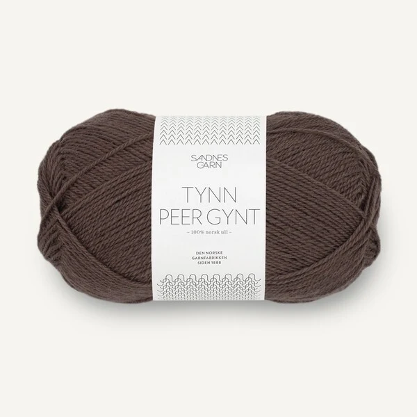 Sandnes Tynn Peer Gynt 3880 Ciemna czekolada
