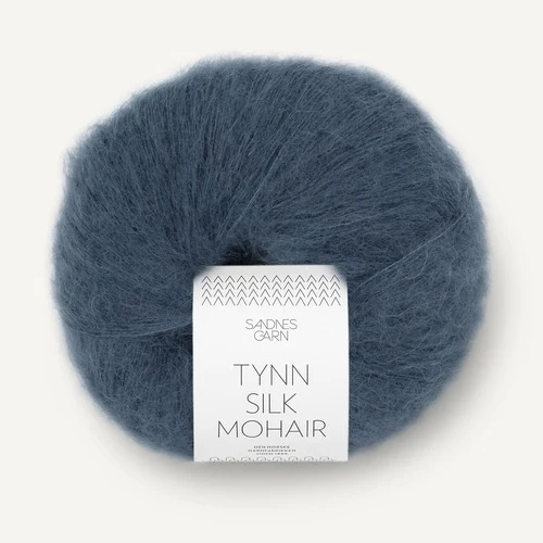 Sandnes Tynn Silk Mohair 6081 Głęboki niebieski