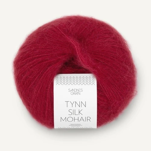 Sandnes Tynn Silk Mohair 4236 Głęboki czerwony
