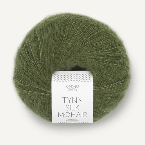 Sandnes Tynn Silk Mohair 9062 Zielony oliwkowy