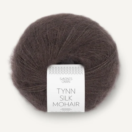 Sandnes Tynn Silk Mohair 3880 Ciemna czekolada