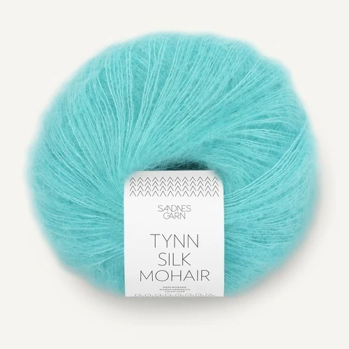 Sandnes Tynn Silk Mohair 7213 Błękitny turkus