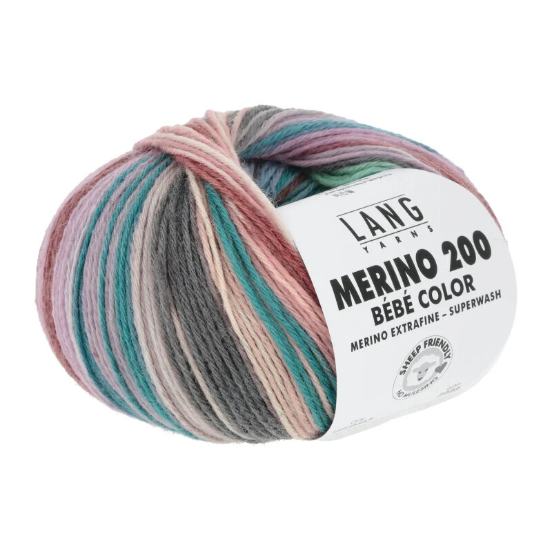 Lang Yarns MERINO 200 BEBE COLOR 453