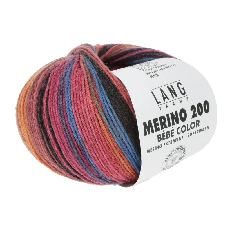 Lang Yarns MERINO 200 BEBE COLOR 450