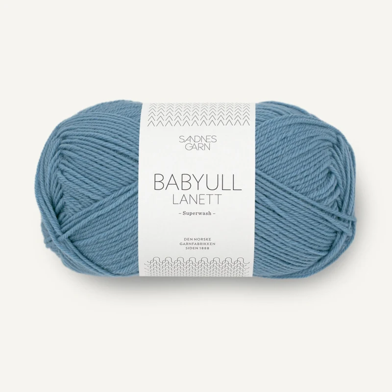 Sandnes Babyull Lanett 6033 Średni Niebieski