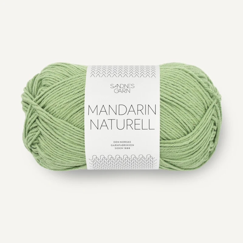 Sandnes Mandarin Naturell 8734 Zielony