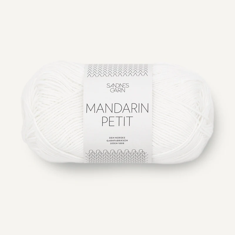 Sandnes Mandarin Petit 1001 Biały Optyczny