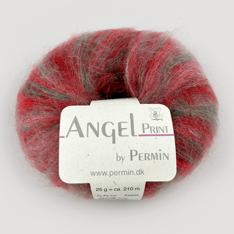 Permin Angel print 59 Czerwony/Zielony