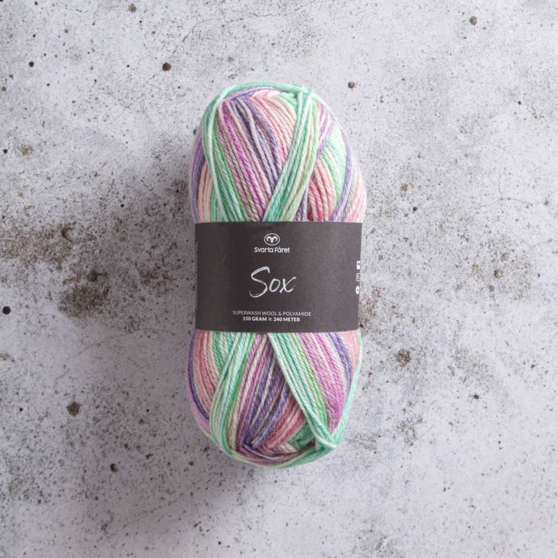 Svarta Fåret Sox 150 g 817 Tęczowe lody