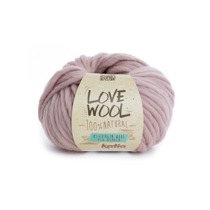 Katia Love Wool 109 Średni różowy