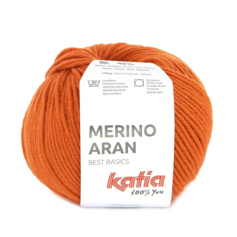 Katia Merino Aran 101 Głęboki pomarańczowy