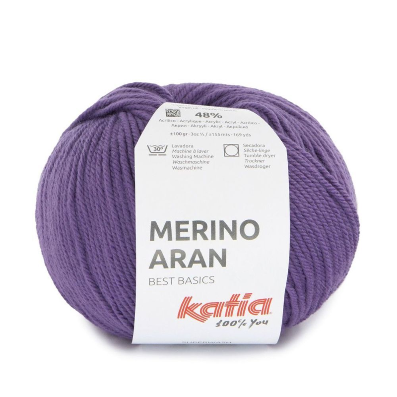 Katia Merino Aran 102 Purpurowy