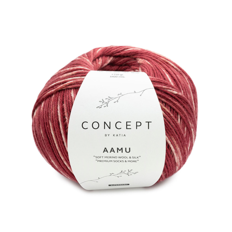 Katia Concept Aamu Socks 304 Bordowy