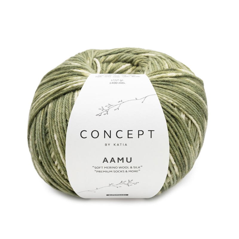 Katia Concept Aamu Socks 301 Khaki