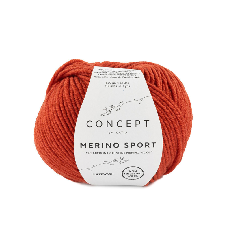 Katia Concept Merino Sport 020 Rdza