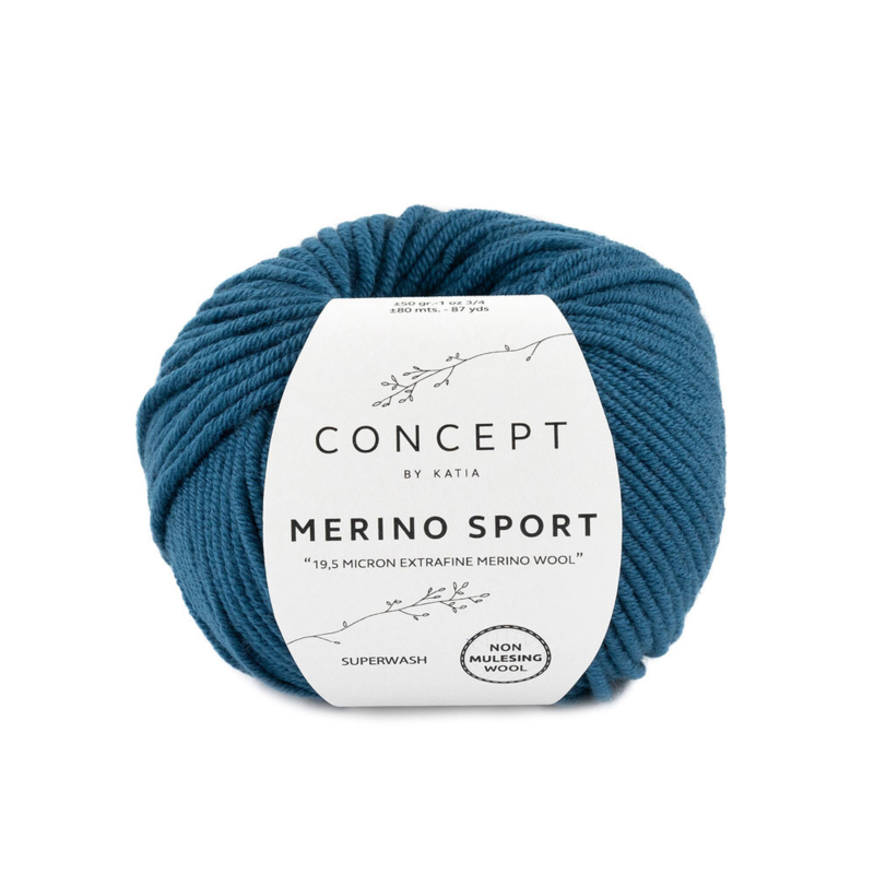 Katia Concept Merino Sport 033 Ciemny turkusowy