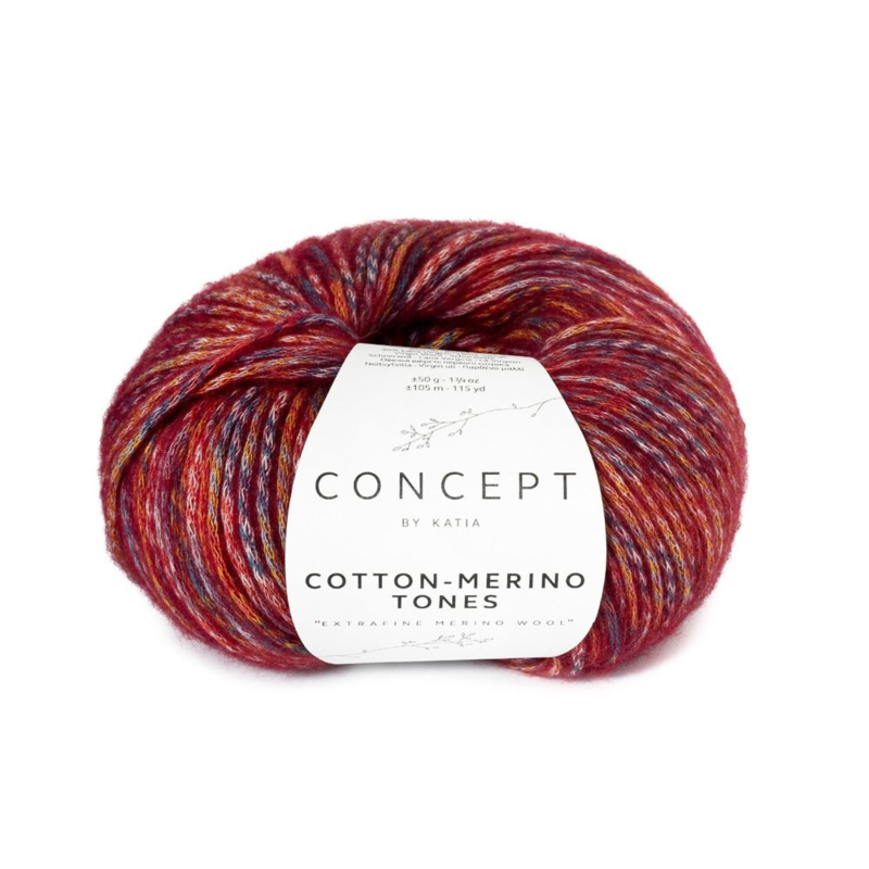 Katia Concept Cotton-Merino Tones 303 Petrol-ochra-bordowy