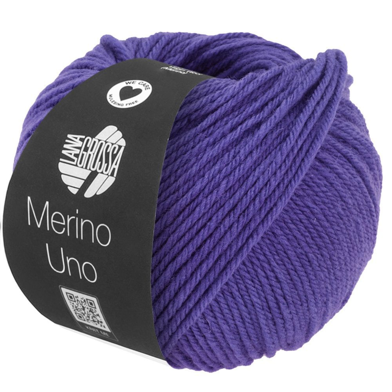 Lana Grossa Merino Uno 86 Fioletowy