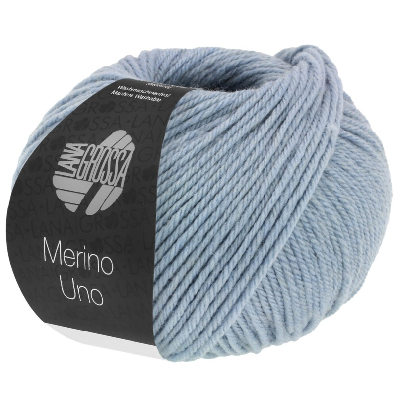 Lana Grossa Merino Uno 67 Dymny Niebieski