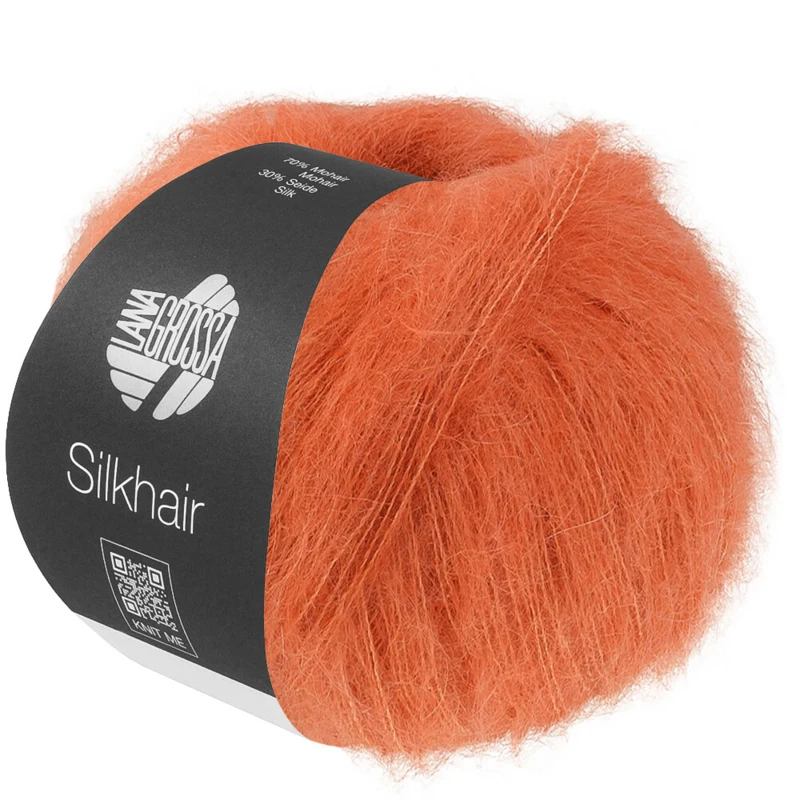 Lana Grossa Silkhair 228 Pomarańcz łososiowy