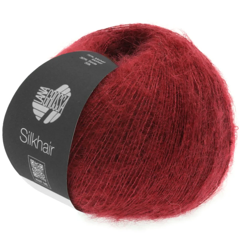 Lana Grossa Silkhair 113 Bordowy