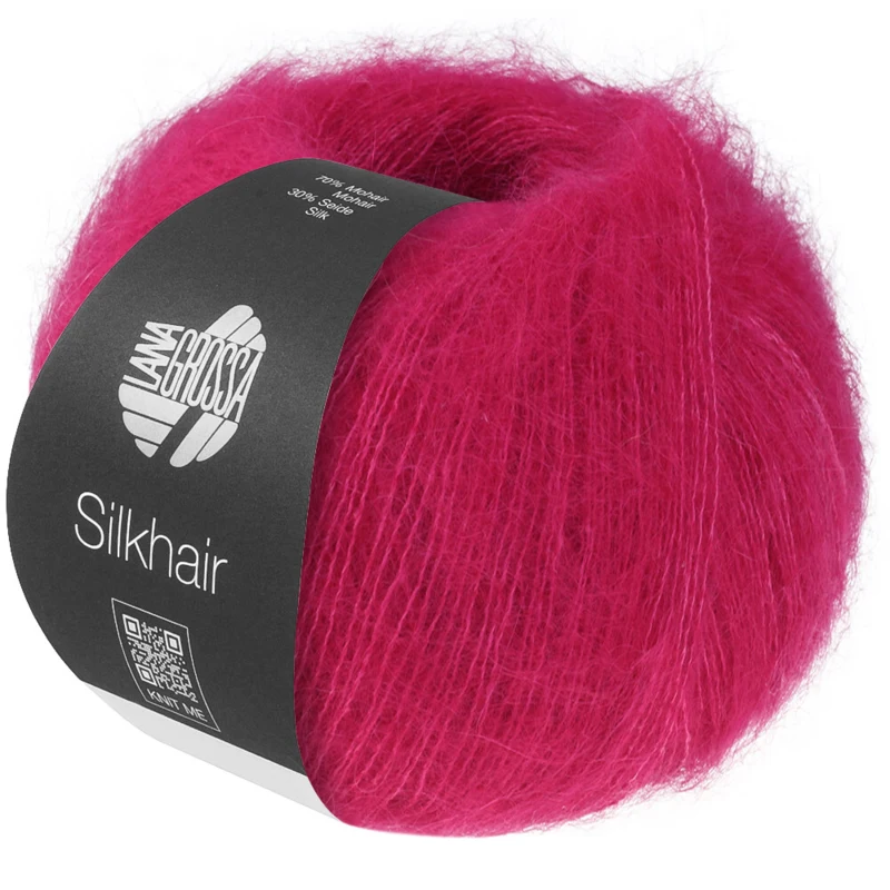 Lana Grossa Silkhair 224 Ciemny róż