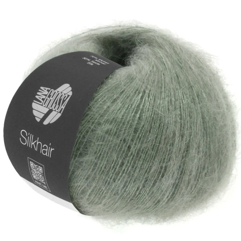 Lana Grossa Silkhair 105 Szarozielony