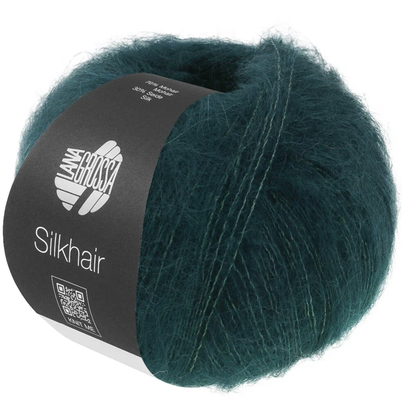 Lana Grossa Silkhair 231 Czarnozielony