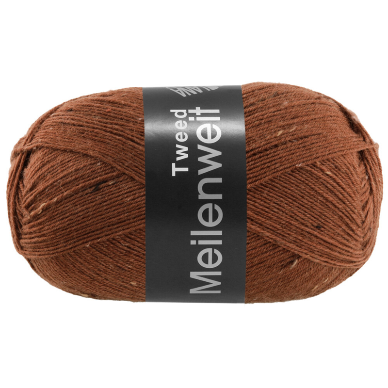 Lana Grossa Meilenweit 100 Tweed 174 Nugat