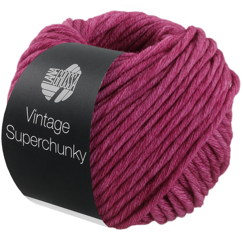 Lana Grossa Vintage Superchunky 501 Czerwone Wino