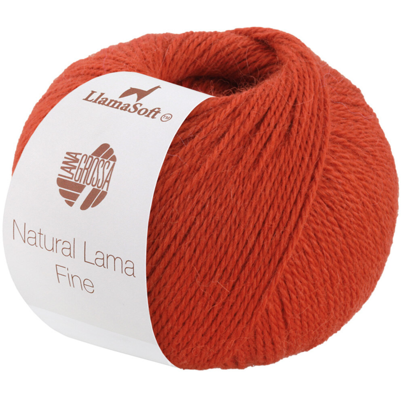 Lana Grossa Natural Lama Fine 104 Pomarańcz rdzawy