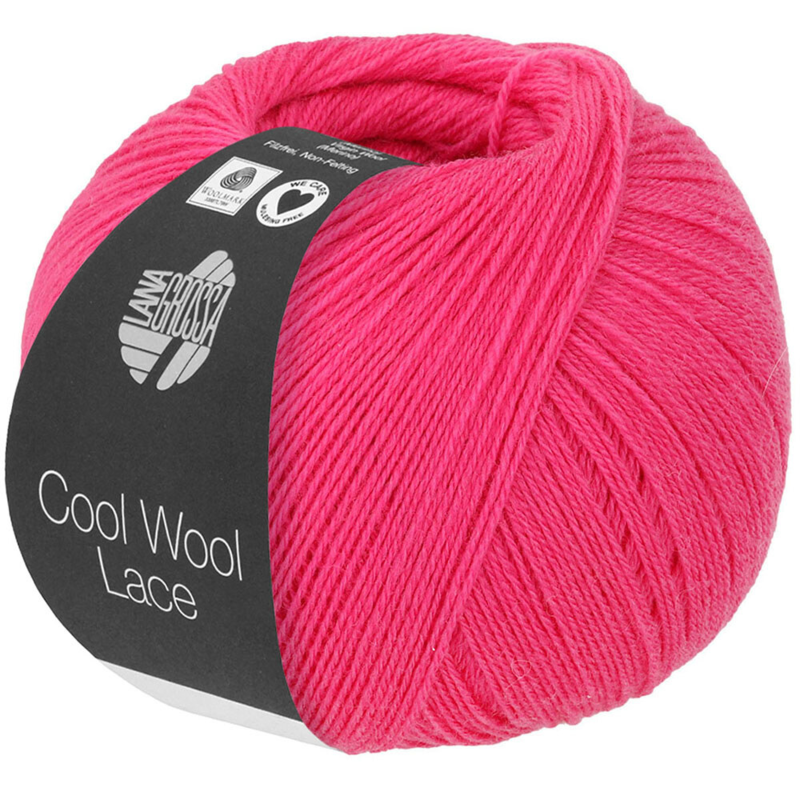 Lana Grossa Cool Wool Lace 46 Różowy