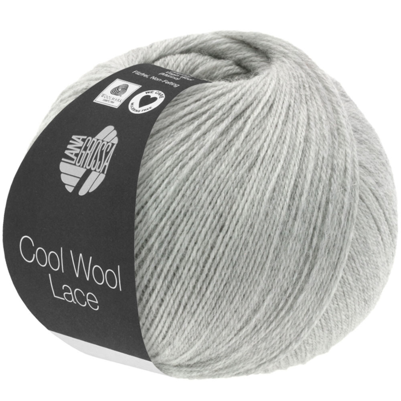 Lana Grossa Cool Wool Lace 27 Jasnoszary