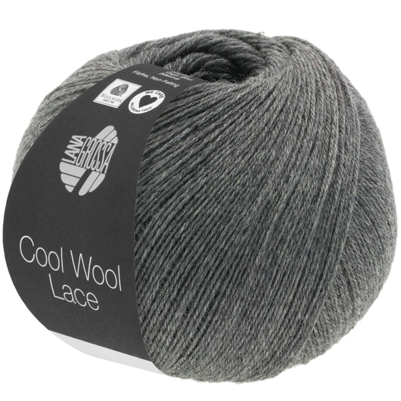 Lana Grossa Cool Wool Lace 26 Ciemnoszary